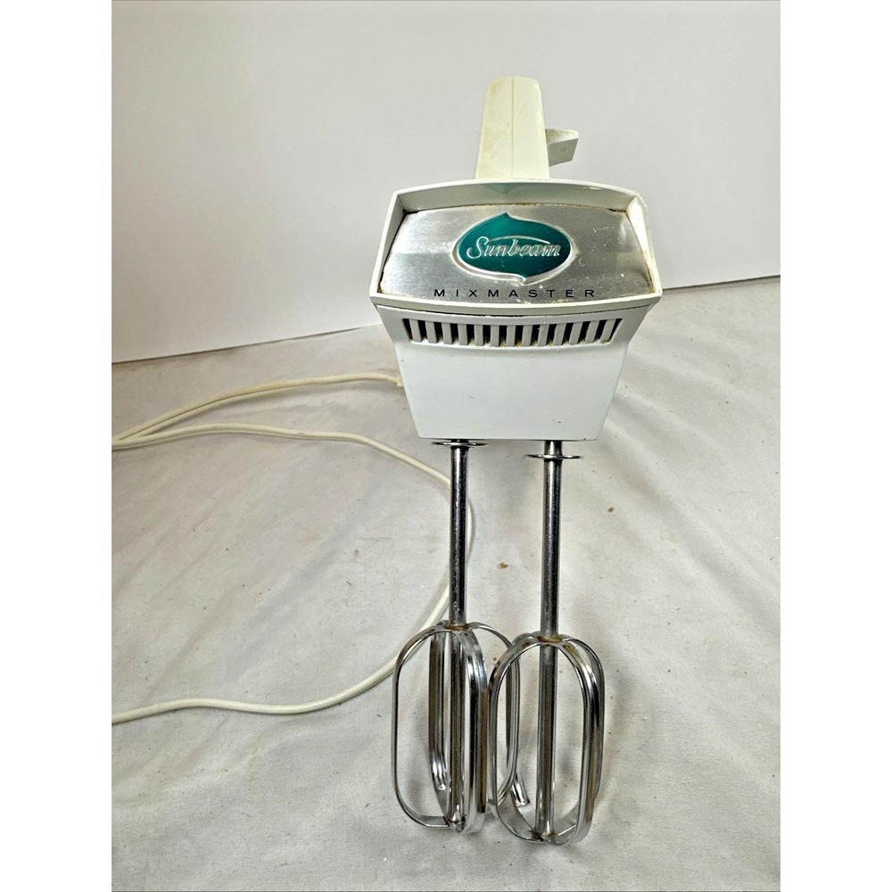 Sunbeam Mixmaster 3 Speed Hand Mixer HMD-1 - Vintage Mid Century Tested